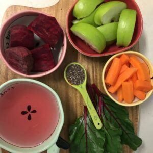 Beet juice for a flatter stomach. 